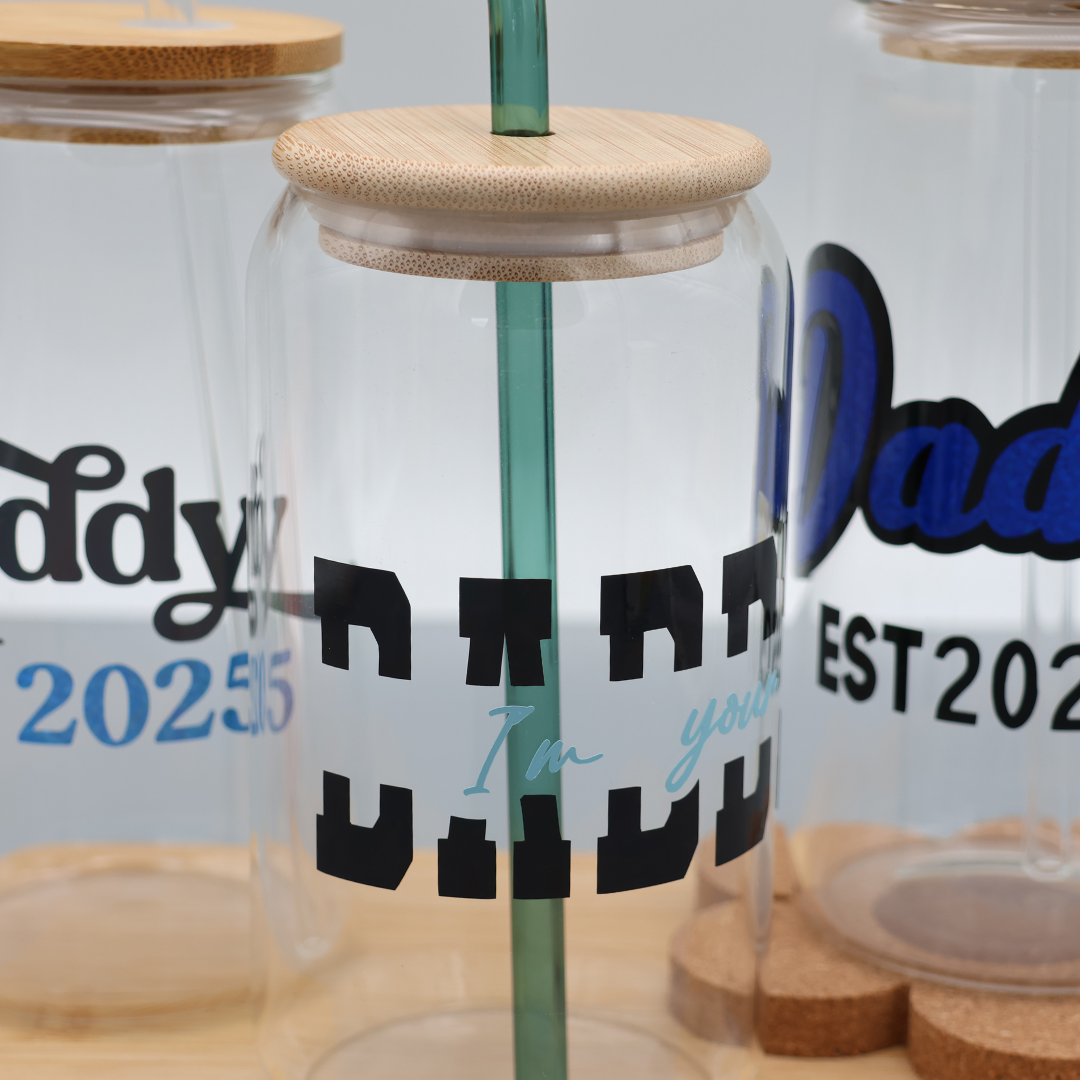 I´m your Daddy | Trinkglas 500 ml | Strohhalm + Deckel