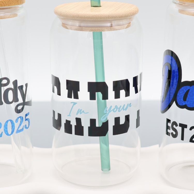 I´m your Daddy | Trinkglas 500 ml | Strohhalm + Deckel