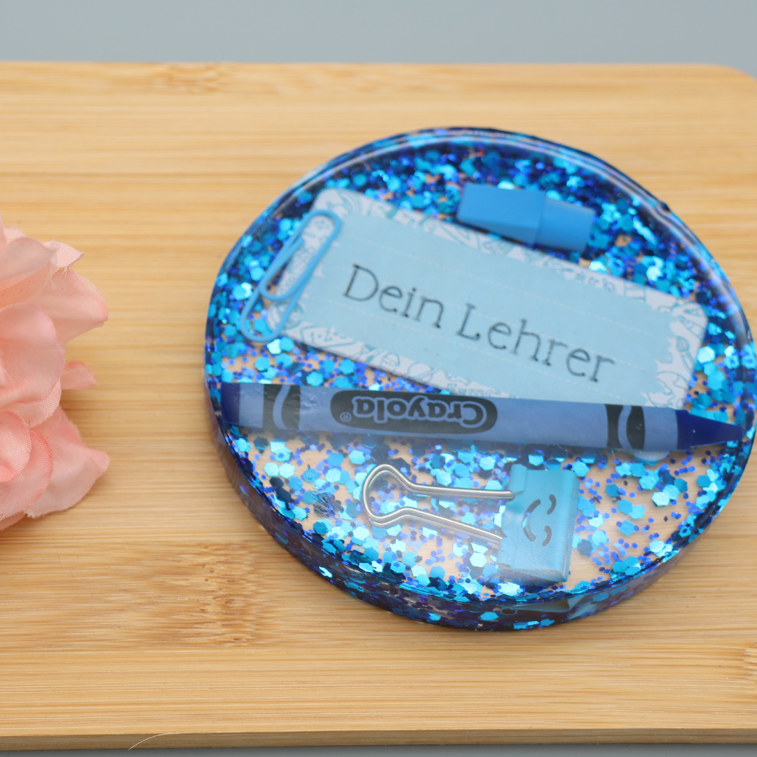 bunter Untersetzer für Lehrer | Geschenk für Lehrer | Coaster | Bierdeckel | Tassen Untersetzer