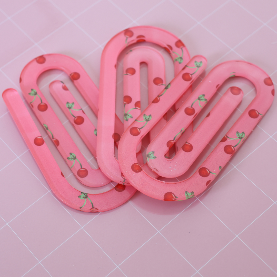 Kirsche JUMBO Büroklammer | Jumbo Paperclip (Druckfehler)