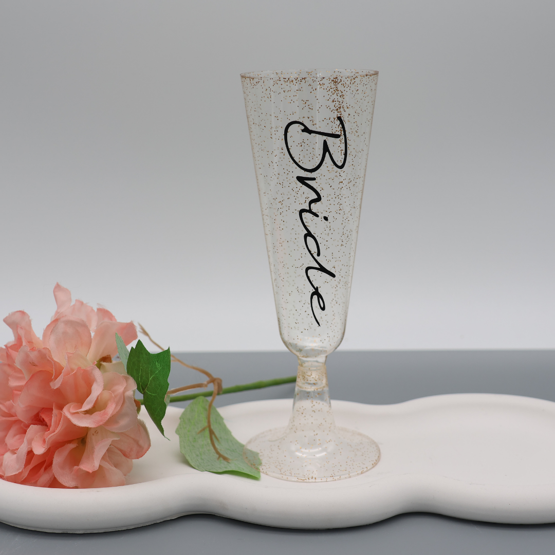 personalisierter Becher JGA | Plastikbecher | Sektglas | Brautjungfer | Name | Junggesellinnenabschied | Party | Bride | Becher | Hochzeit
