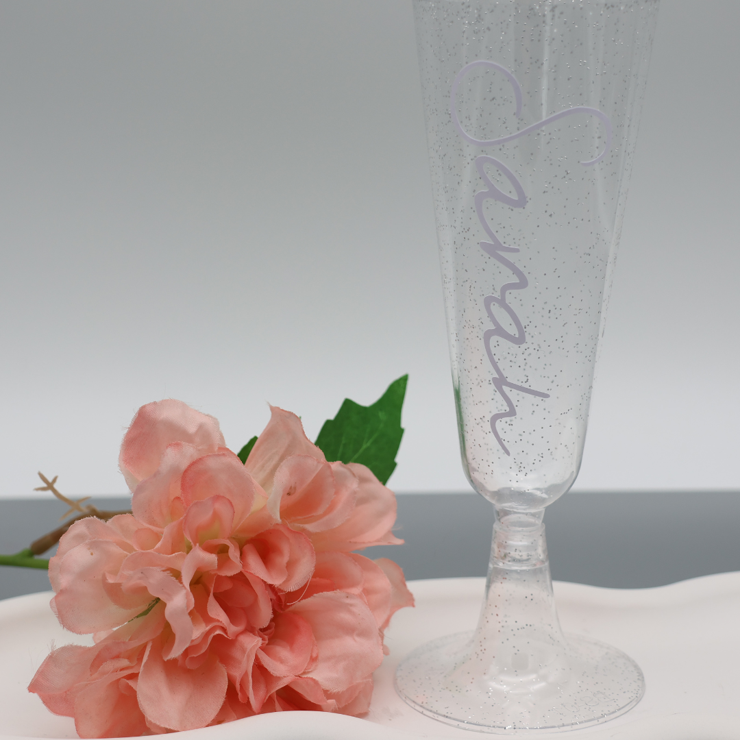 personalisierter Becher JGA | Plastikbecher | Sektglas | Brautjungfer | Name | Junggesellinnenabschied | Party | Bride | Becher | Hochzeit