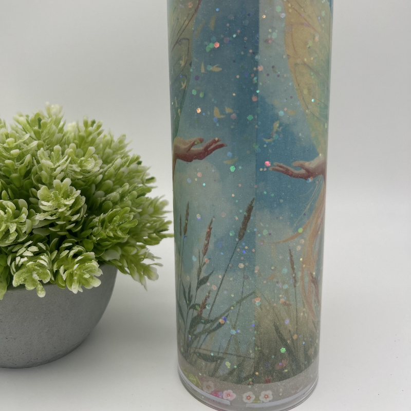 DEIN persönlicher Sublimations Glitzerbecher | personalisierter Becher mit Wunschmotiv und Glitzer