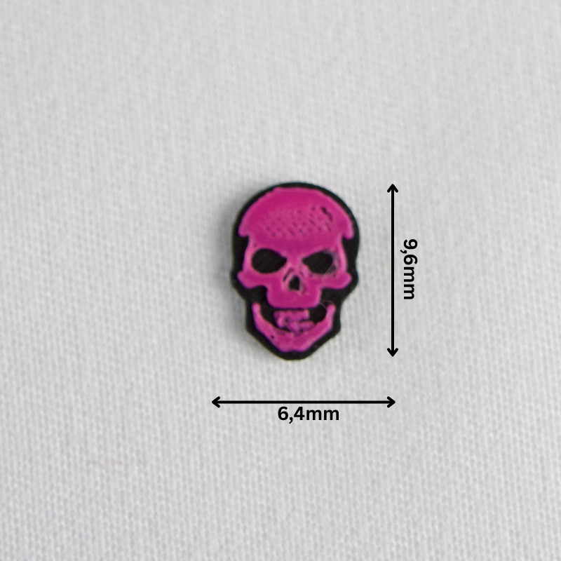 3D Totenkopf - PLA Dekorationselemente - 100 Stk