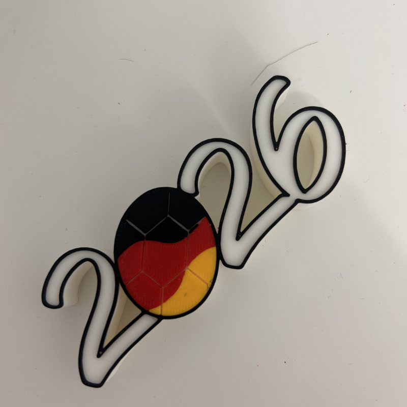 Fußball WM 2026 - Deutschland 3D Topper - PLA - Strohhalmdeko