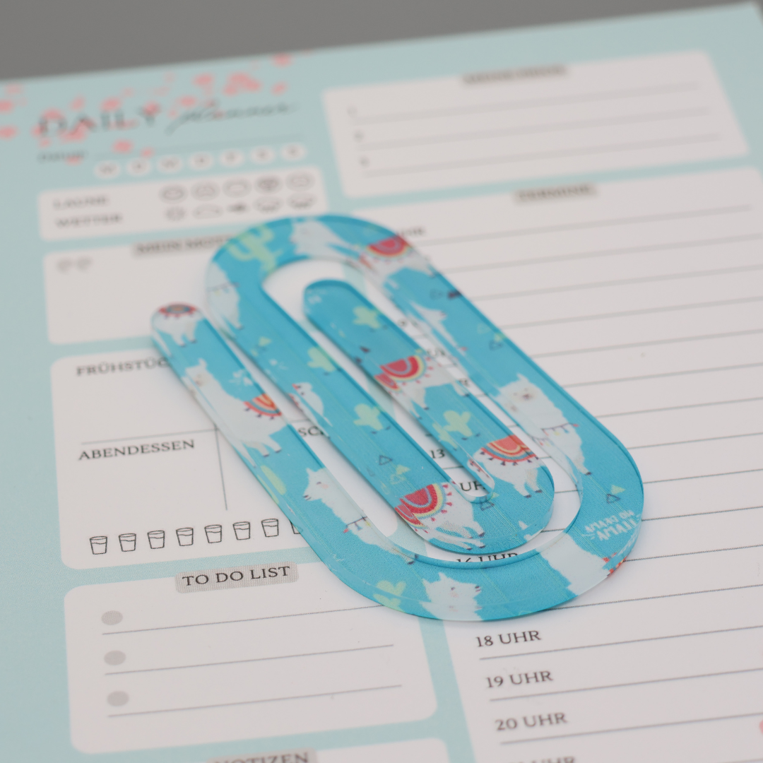 Alpaka JUMBO Büroklammer | Jumbo Paperclip | Lesezeichen