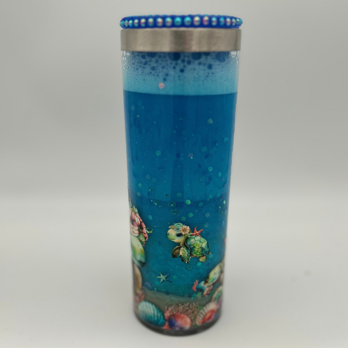 Glitzer Meeres Tumbler - 20oz Edelstahl Thermo-Becher mit Doppelwand