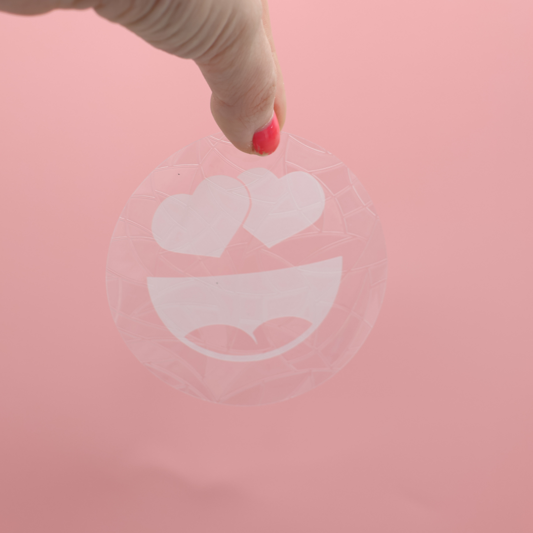 HEART SMILEY - Vinyl Suncatcher | Sonnenfänger | Fenstersticker