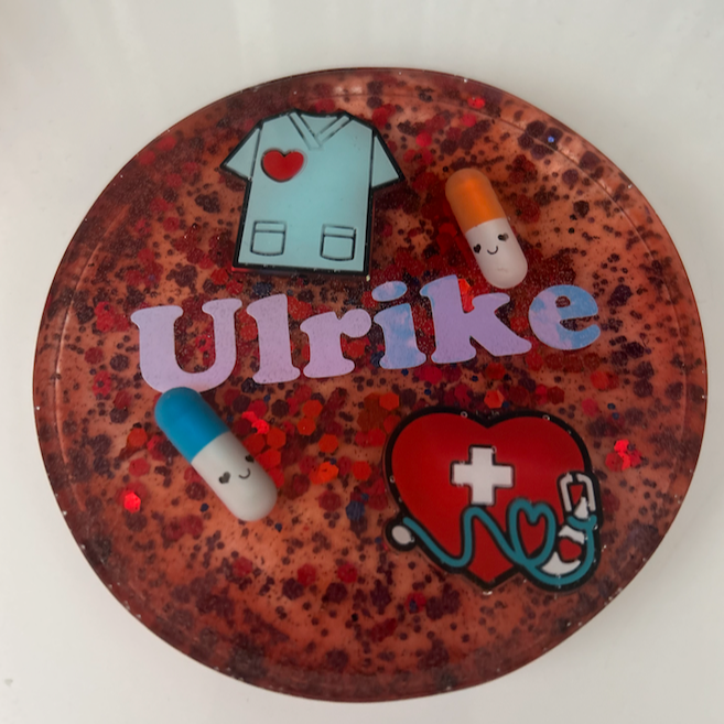 bunter Untersetzer für Krankenperonal | Geschenk für Pfleger Krankenschwestern| Coaster | Bierdeckel | Tassen Untersetzer