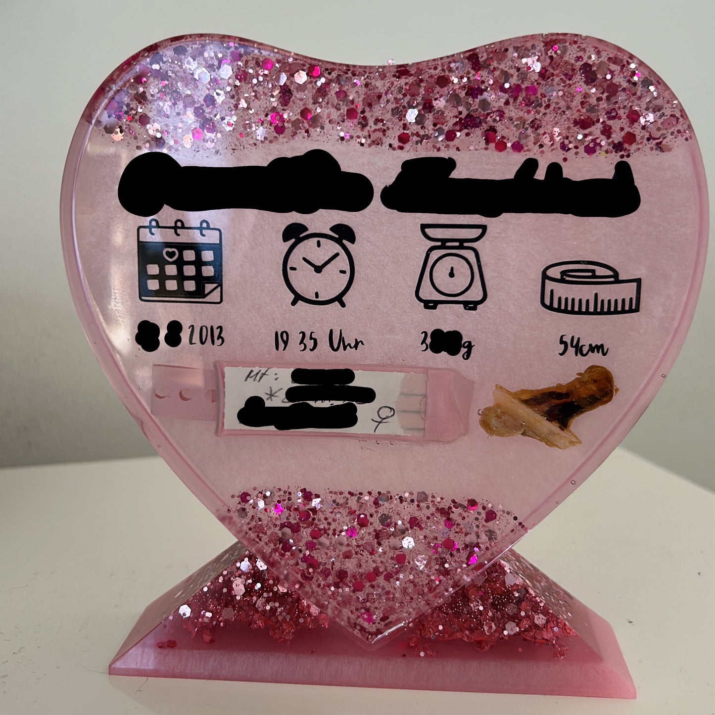 Geburtsherz | Geschenk Oma Opa | Taufe