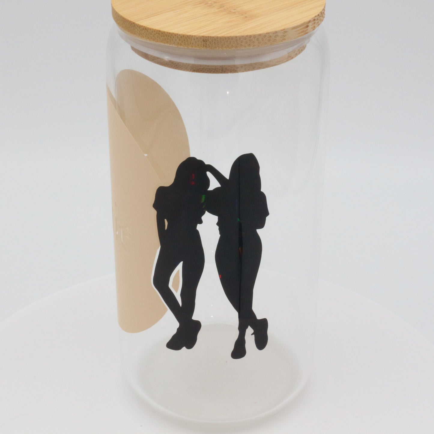 Bestie | Trinkglas 500 ml | Strohhalm + Deckel