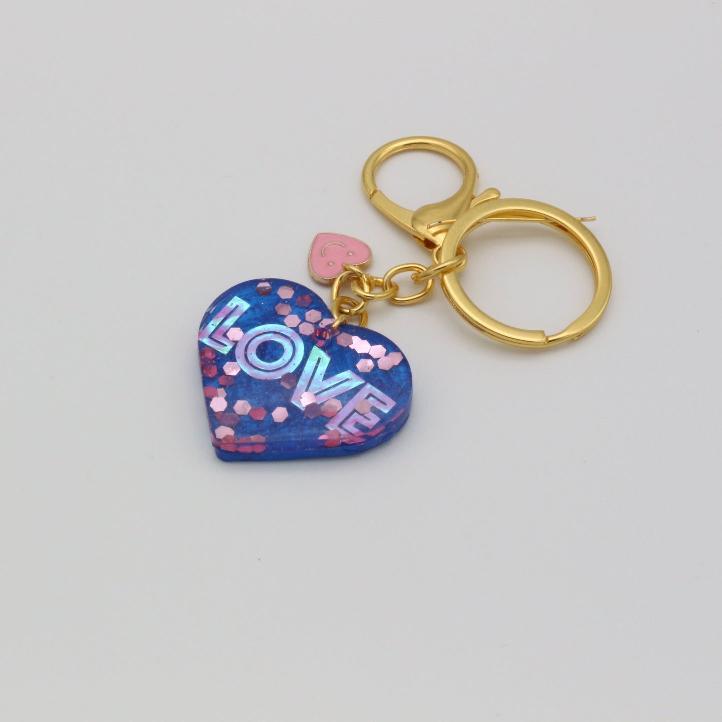 Herzanhänger mit Smiley Charm