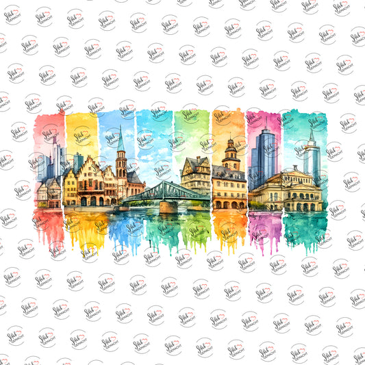 Frankfurt in Aquarell