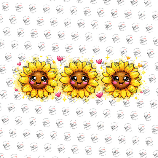 Sonnenblumen mit Gesicht