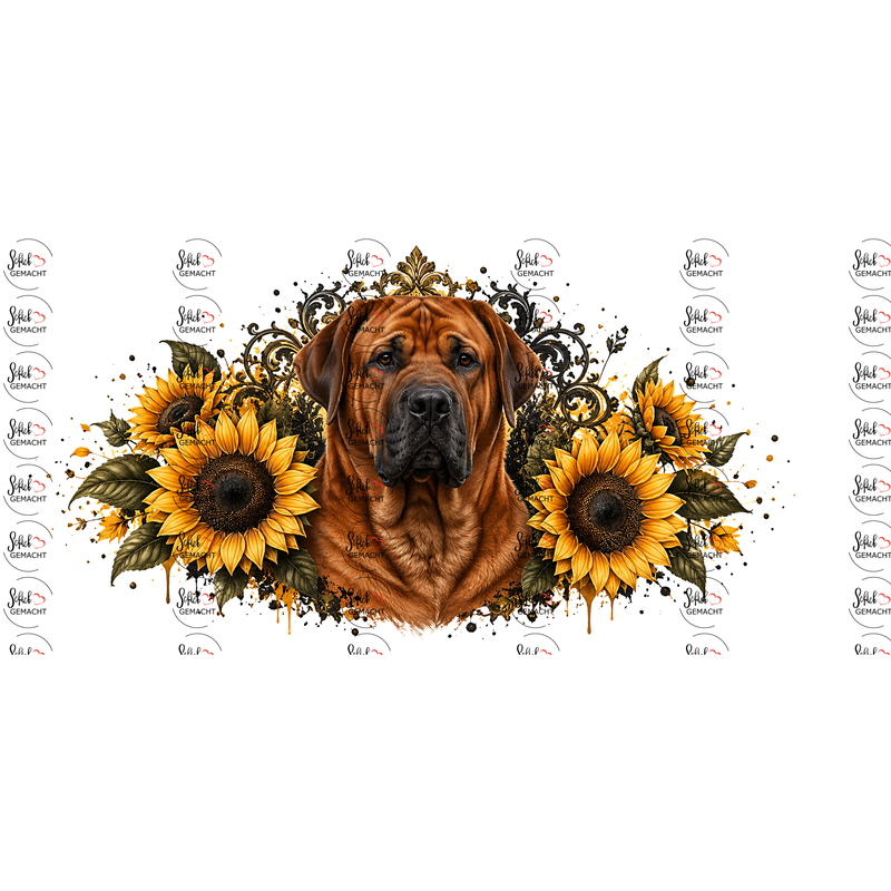 Tosa Inu – Stille Stärke im Sonnenblumenkranz