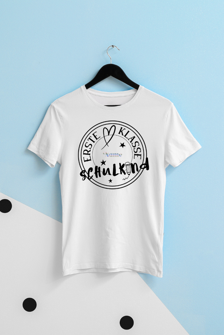 T-Shirt - Erste Klasse - Schulkind (personalisierbar)