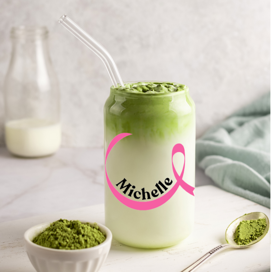 Cancer bow | Trinkglas 500 ml | Strohhalm + Deckel