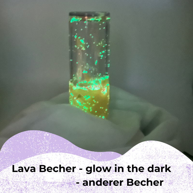 Lava Becher - Glow in the Dark Lachs