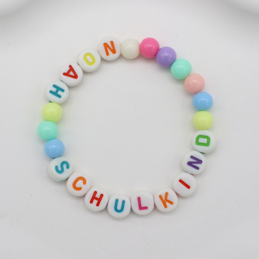 Schulkind Armband - personalisiert mit Name