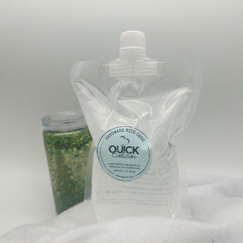 Quick Flow Solution 500ml | fertige Glitzer-Becher Lösung | Glitzerbecher Selbst gestalten | Snowglobetumbler (Kopie) (Kopie)