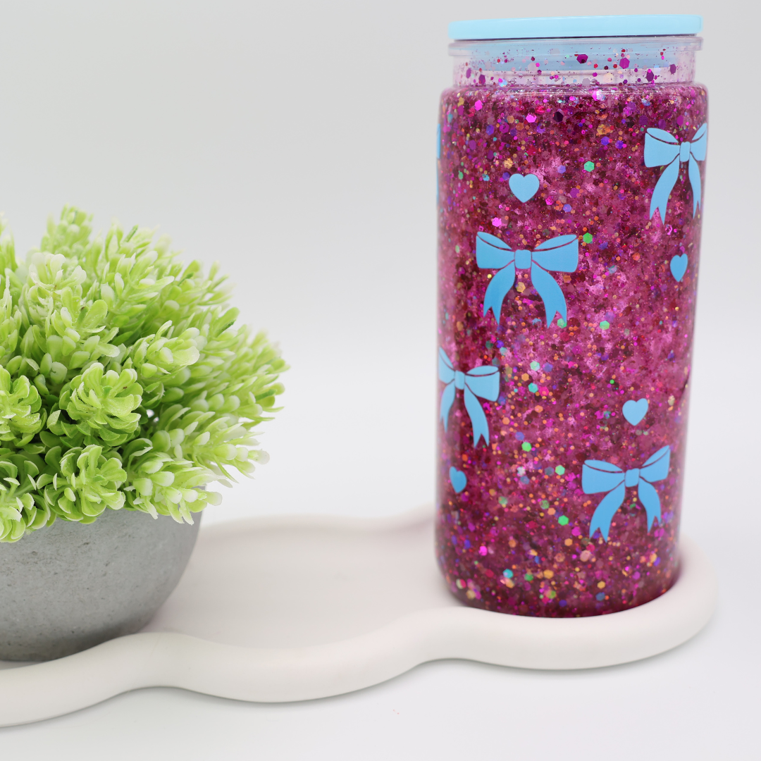 ERSTELLE DEINEN SNOWGLOBE / GLITZER BECHER