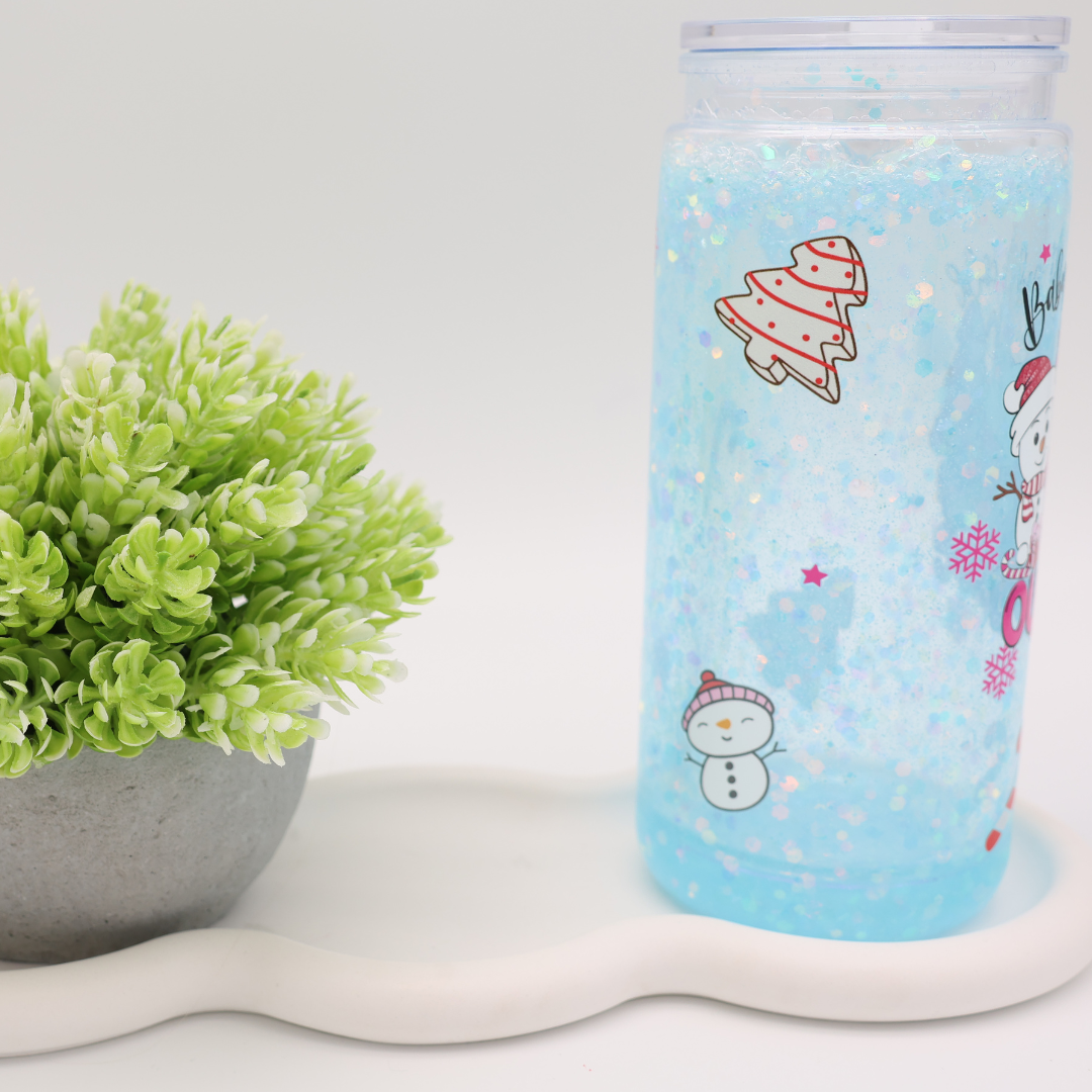 ERSTELLE DEINEN SNOWGLOBE / GLITZER BECHER