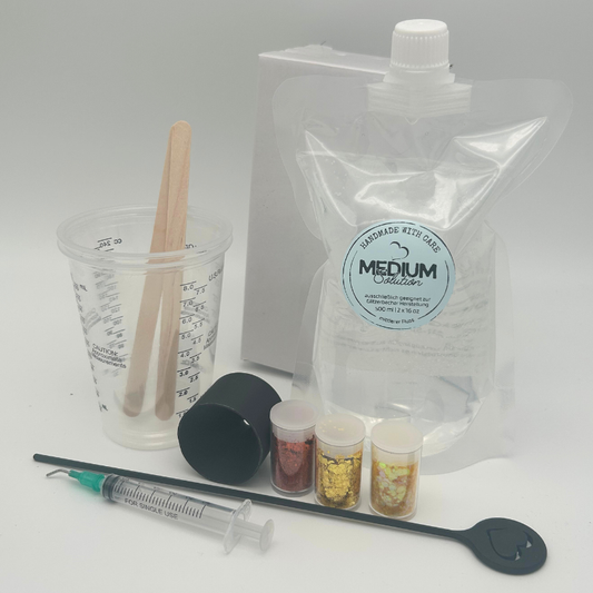 Glitzer-Becher Selbstmach-Set mit Solution | Glitzer-Becher Selbst gestalten | Glitzer-Becher Kit
