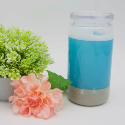 Meeres Becher | 16OZ Becher Doppelwandig mit Deckel und Strohhalm