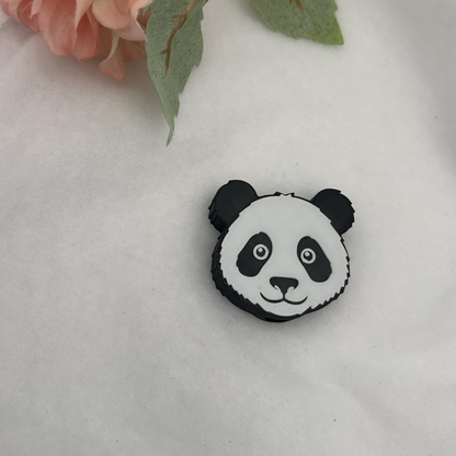 Panda Glitzerbecher Deko Set - 3D - PLA  (3 Topper/ 100 Stk Mini Elemente)