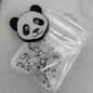 Panda Glitzerbecher Deko Set - 3D - PLA  (3 Topper/ 100 Stk Mini Elemente)