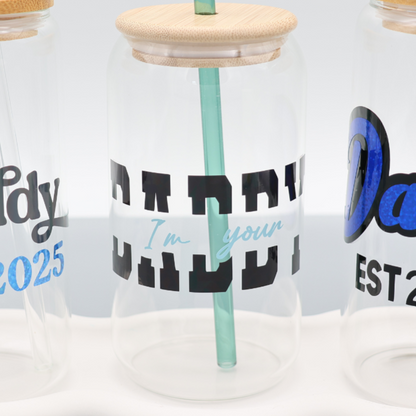 I´m your Daddy | Trinkglas 500 ml | Strohhalm + Deckel