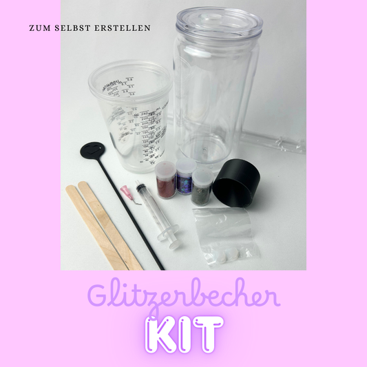 Glitzerbecher DIY Set | Glitzerbecher Selbst gestalten | Glitzerbecher Kit