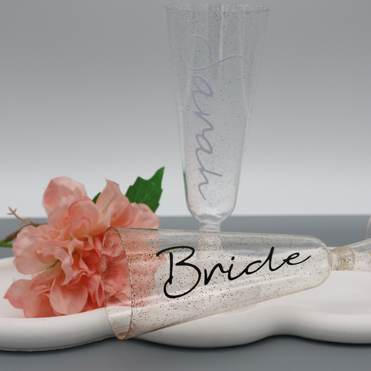 personalisierter Becher JGA | Plastikbecher | Sektglas | Brautjungfer | Name | Junggesellinnenabschied | Party | Bride | Becher | Hochzeit