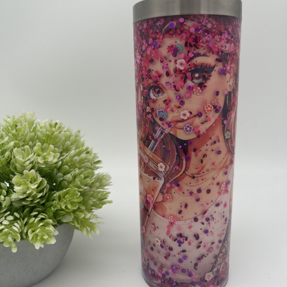 DEIN Sublimations Glitzerbecher | personalisierter Becher mit Wunschmotiv und Glitzer