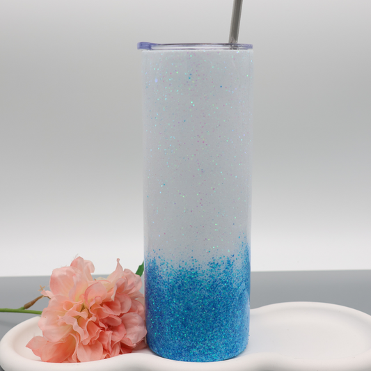 Frozen Glitzer Tumbler | diverse Farben | Edelstahl Tumbler | Epoxidharz Thermobecher | personalisierbar
