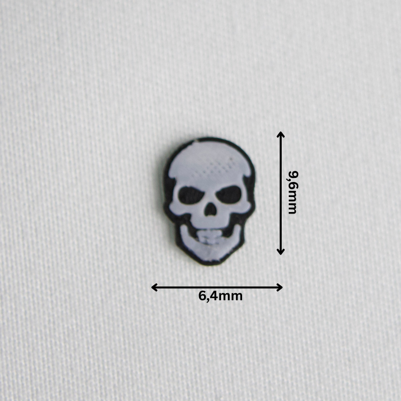 3D Totenkopf - PLA Dekorationselemente - 100 Stk