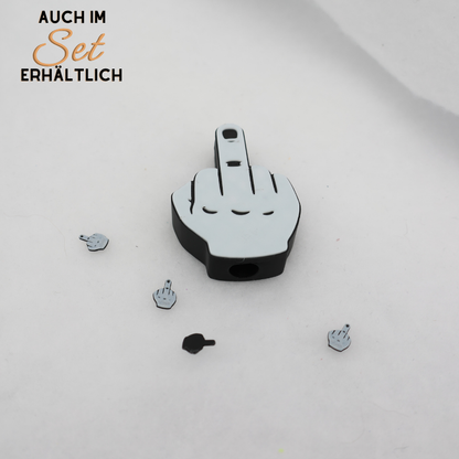 Mittelfinger 3D Topper | Dekoration für Strohhalme | PLA | 8,4 mm Lochdurchmesser | DIY Dekoration | wiederverwendbar
