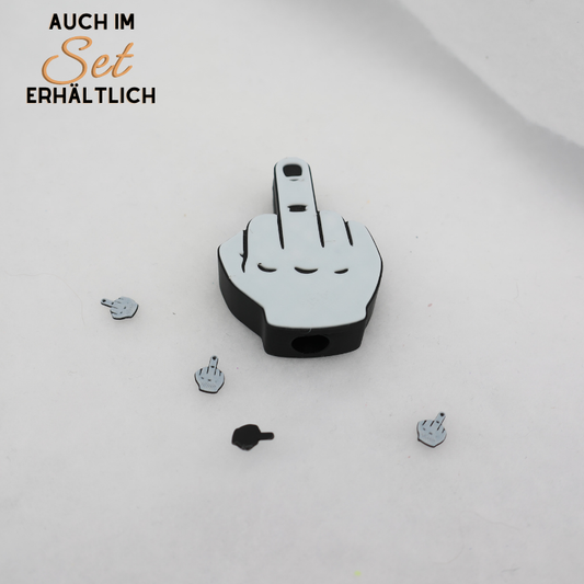 Finger Glitzerbecher Deko Set - 3D - PLA  (3 Topper/ 100 Stk Mini Elemente)