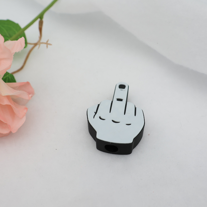 Mittelfinger 3D Topper | Dekoration für Strohhalme | PLA | 8,4 mm Lochdurchmesser | DIY Dekoration | wiederverwendbar