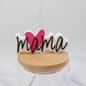 Mama 3D Topper | Dekoration für Strohhalme | PLA | 8,4 mm Lochdurchmesser | DIY Dekoration | wiederverwendbar