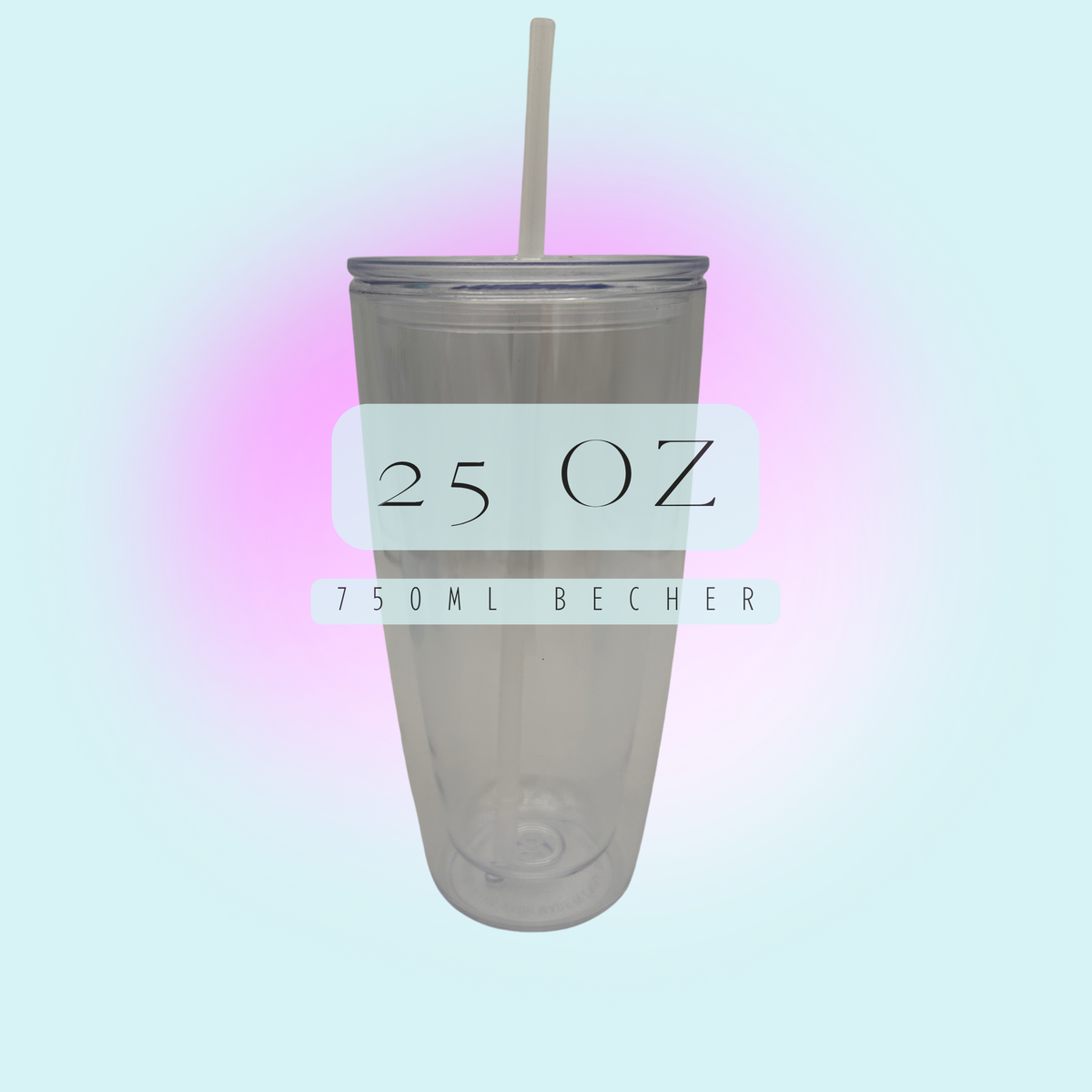 DEIN 750ml / 25oz doppelwandiger Becher