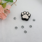 Pfoten Glitzerbecher Deko Set - 3D - PLA  (3 Topper/ 100 Stk Mini Elemente)