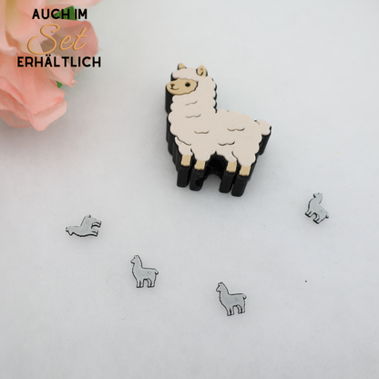 Lama 3D Topper | Dekoration für Strohhalme | PLA | 8,4 mm Lochdurchmesser | DIY Dekoration | wiederverwendbar