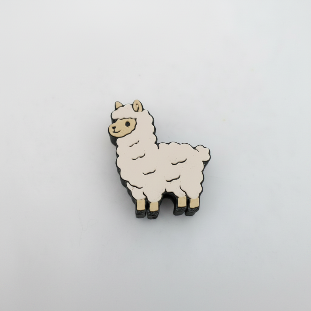 Lama 3D Topper | Dekoration für Strohhalme | PLA | 8,4 mm Lochdurchmesser | DIY Dekoration | wiederverwendbar