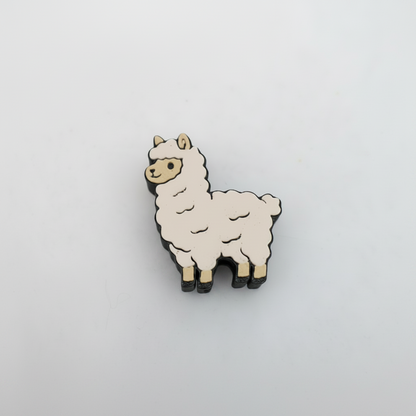 Lama 3D Topper | Dekoration für Strohhalme | PLA | 8,4 mm Lochdurchmesser | DIY Dekoration | wiederverwendbar