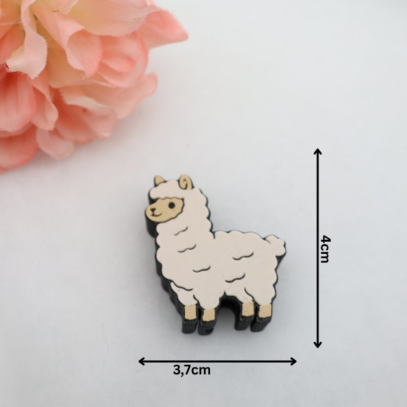 Lama Glitzerbecher Deko Set - 3D - PLA  (3 Topper/ 100 Stk Mini Elemente)