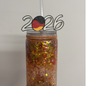 Fußball WM 2026 - Deutschland 3D Topper | Dekoration für Strohhalme | PLA | 8,4 mm Lochdurchmesser | DIY Dekoration | wiederverwendbar