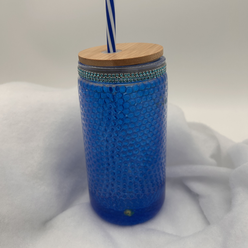 Bubble Enten Becher | 16OZ Becher Doppelwandig mit Deckel und Strohhalm