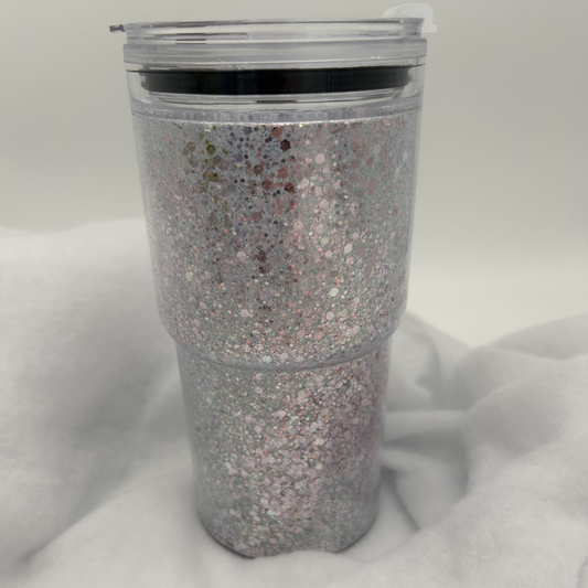 Dry Cup | Trockenbecher | 18OZ Becher Doppelwandig mit Deckel und Strohhalm