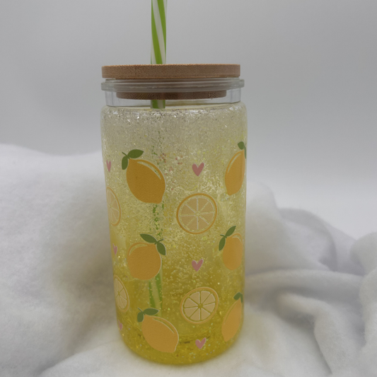 Soda Becher | 16OZ Becher Doppelwandig mit Deckel und Strohhalm